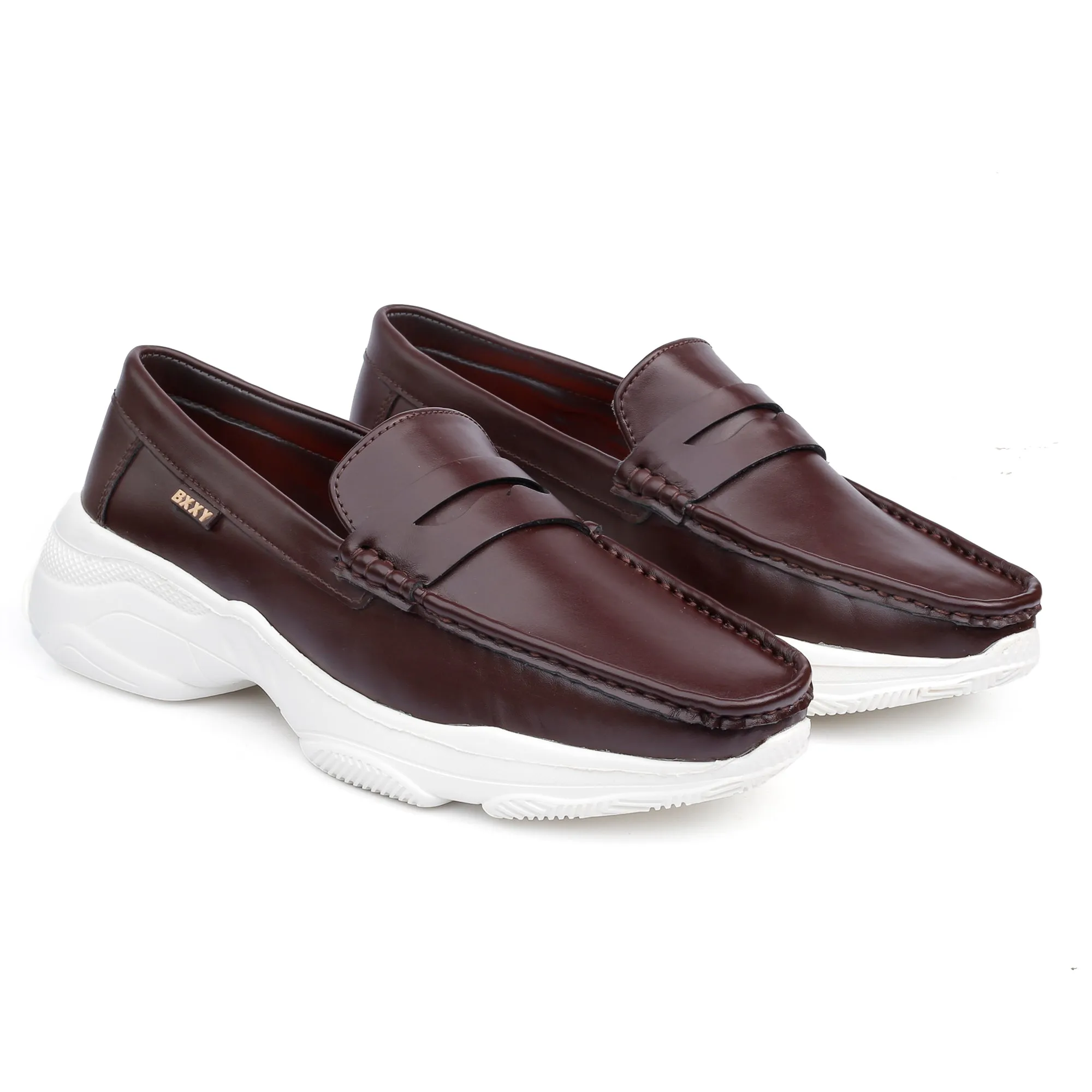 Bxxy's Men's Trendiest Checker Loafers for Men