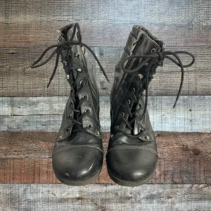 By Guess Black Combat Boots- Size 7 (see notes)