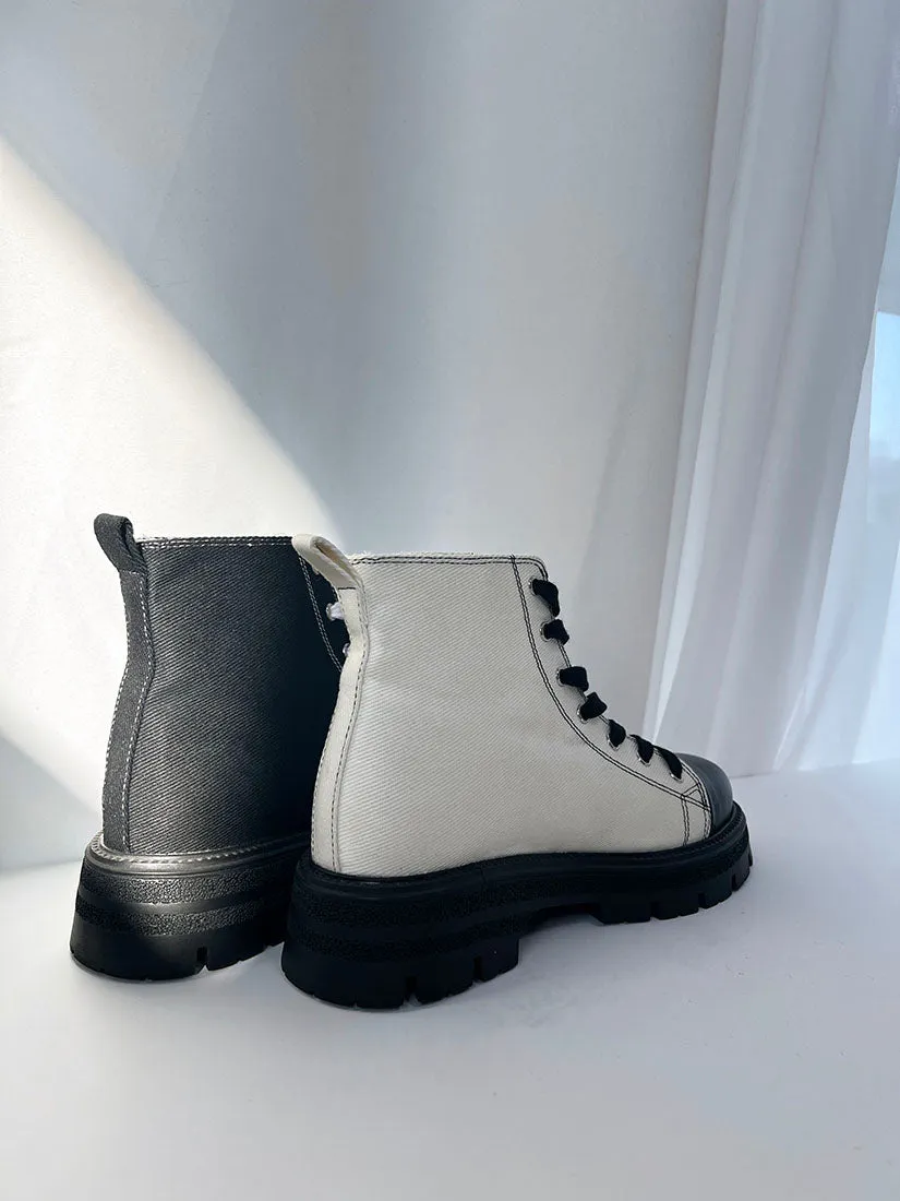 Canvas Combat Boots(Display Sale)