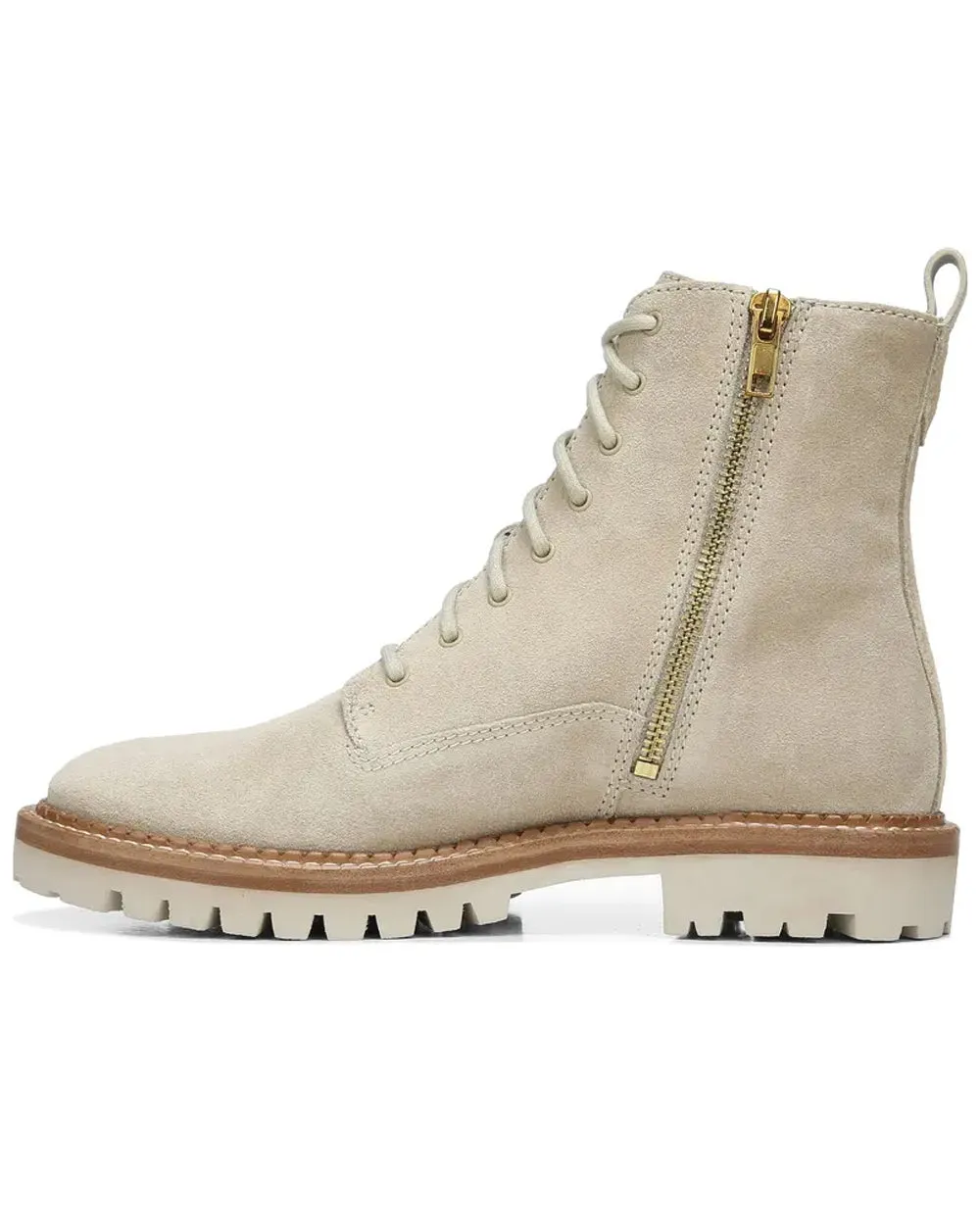 Cobblestone Suede Cabra Combat Boot