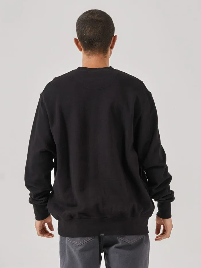 Constant Thrills Oversize Crew - Black