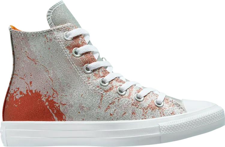 Converse Wmns Chuck Taylor All Star High Hybrid Shine - Gradient Fire Pit, Orange