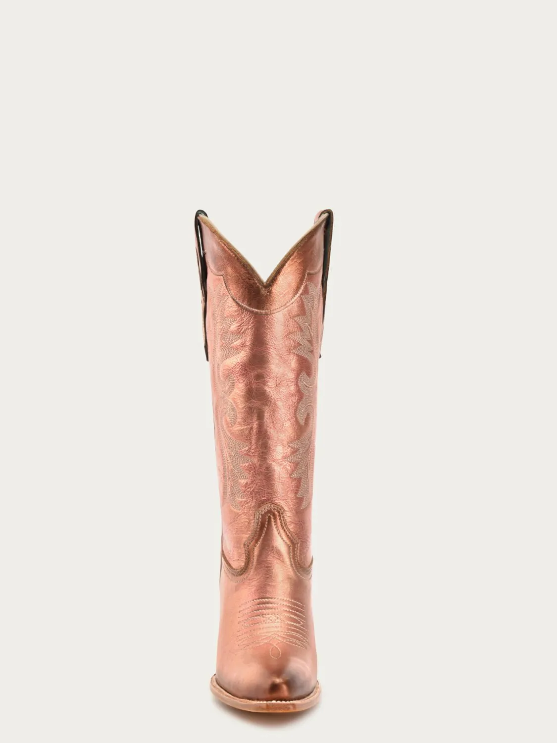 Corral Womens Embroidery Pointed Toe Rose Gold Cowhide 13in Cowboy Boots