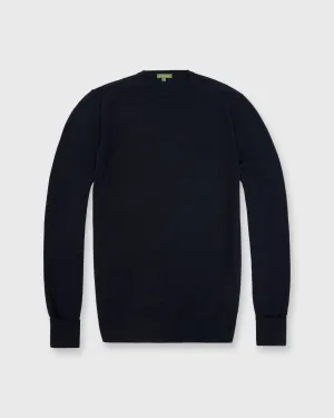 Crewneck Sweater in Navy Cotton