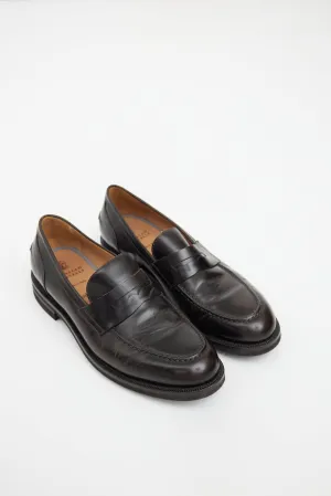 Dark Brown Leather Penny Loafer