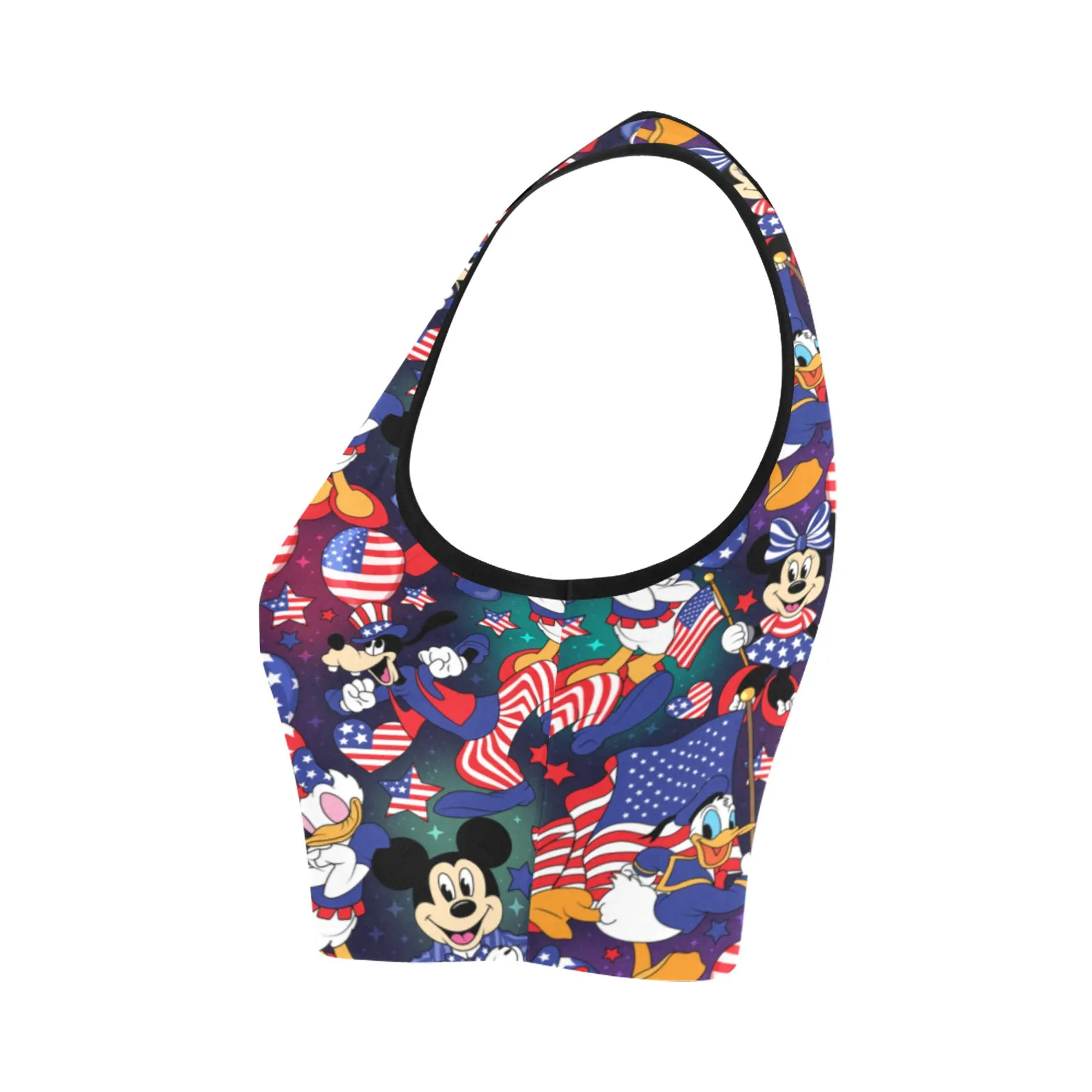 Disney America Women's Athletic Crop Top