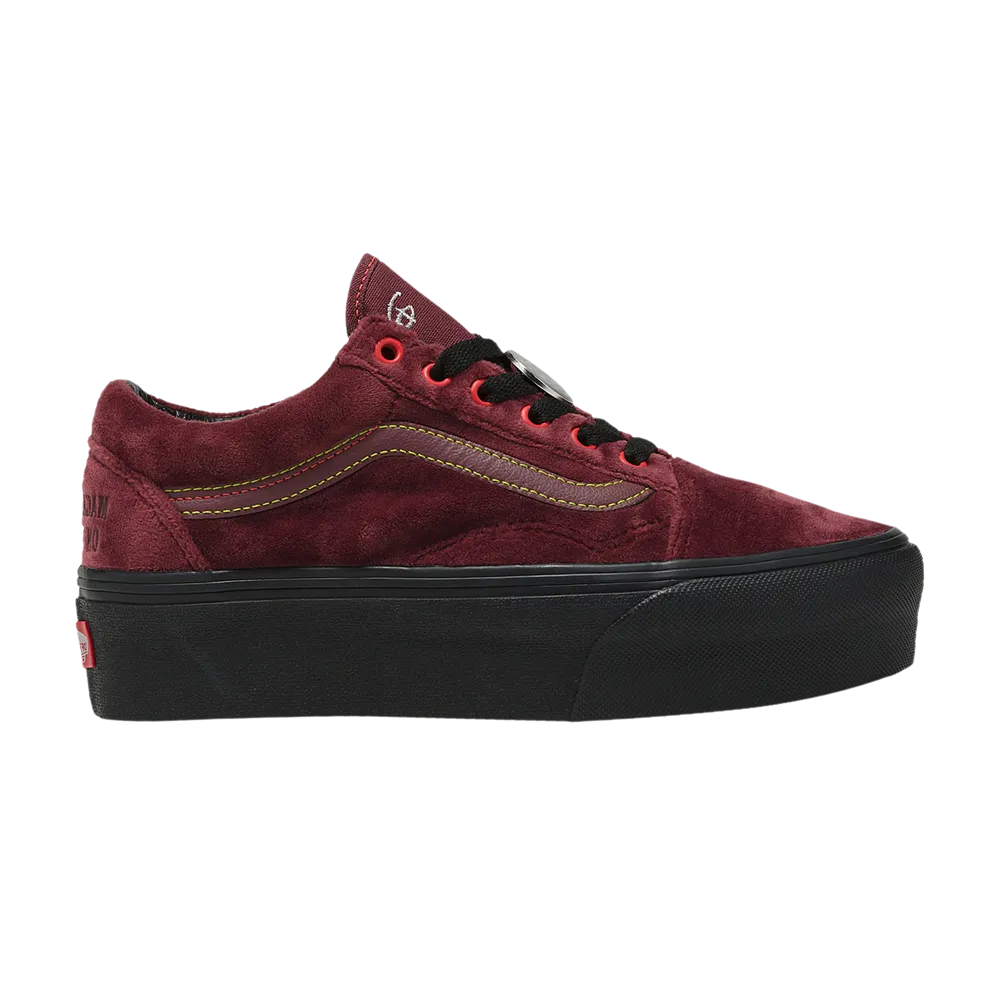 Disney x Old Skool Stackform Vans boots, red