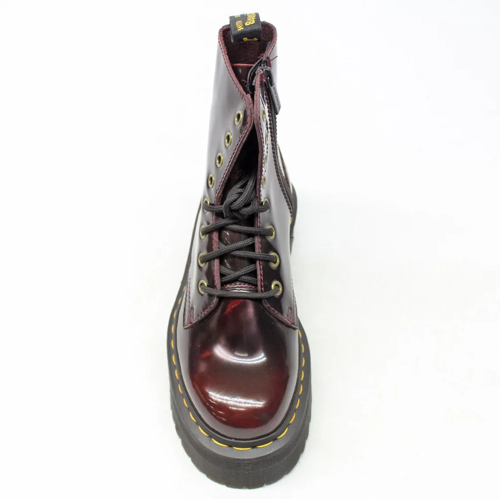 Dr.Martens Womens Boots Jadon Lace-Up Zip Ankle - UK 4