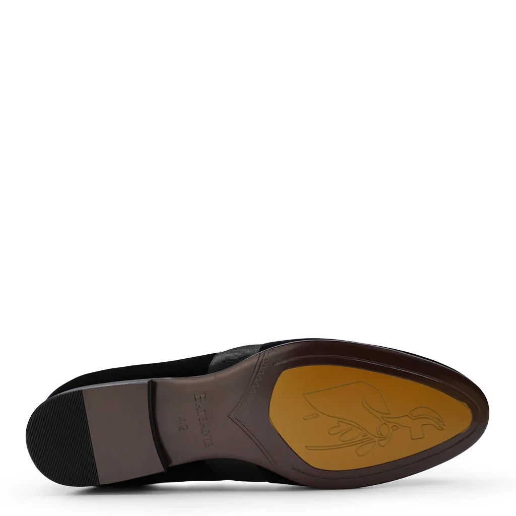 Dylan Black Velvet Loafers