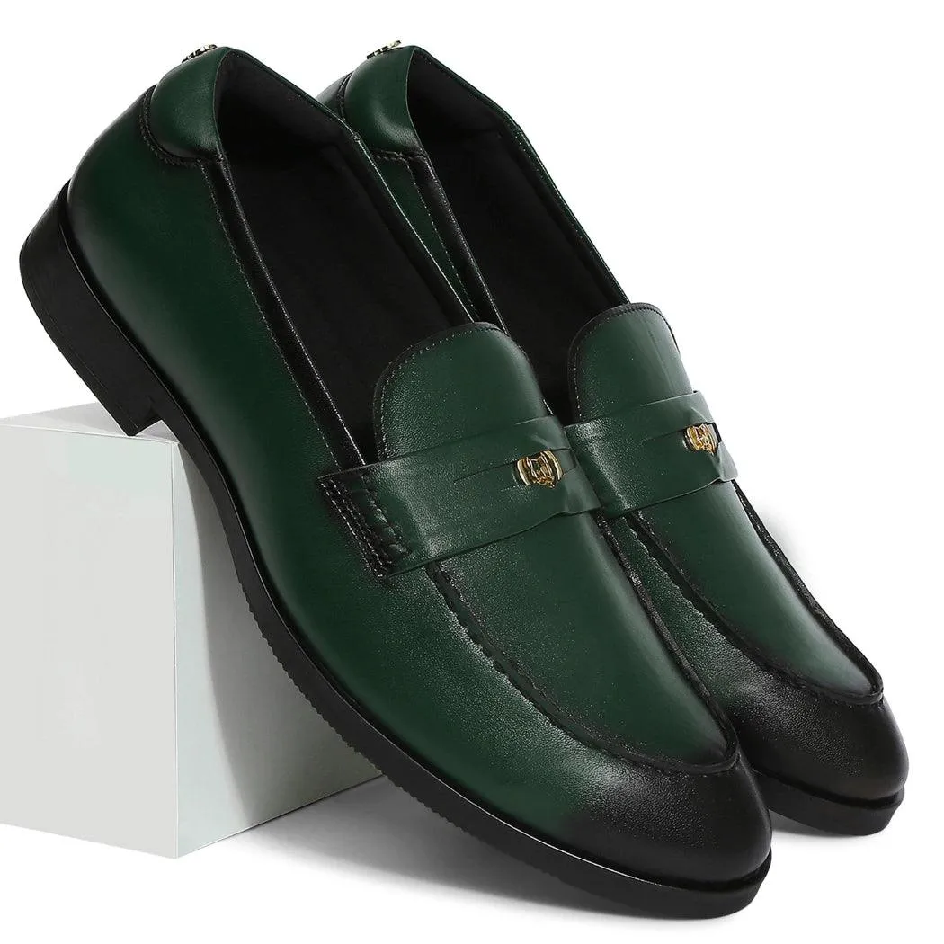 Elbono- Forest Green Penny Slip On