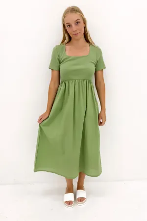 Ella Dress Moss Green