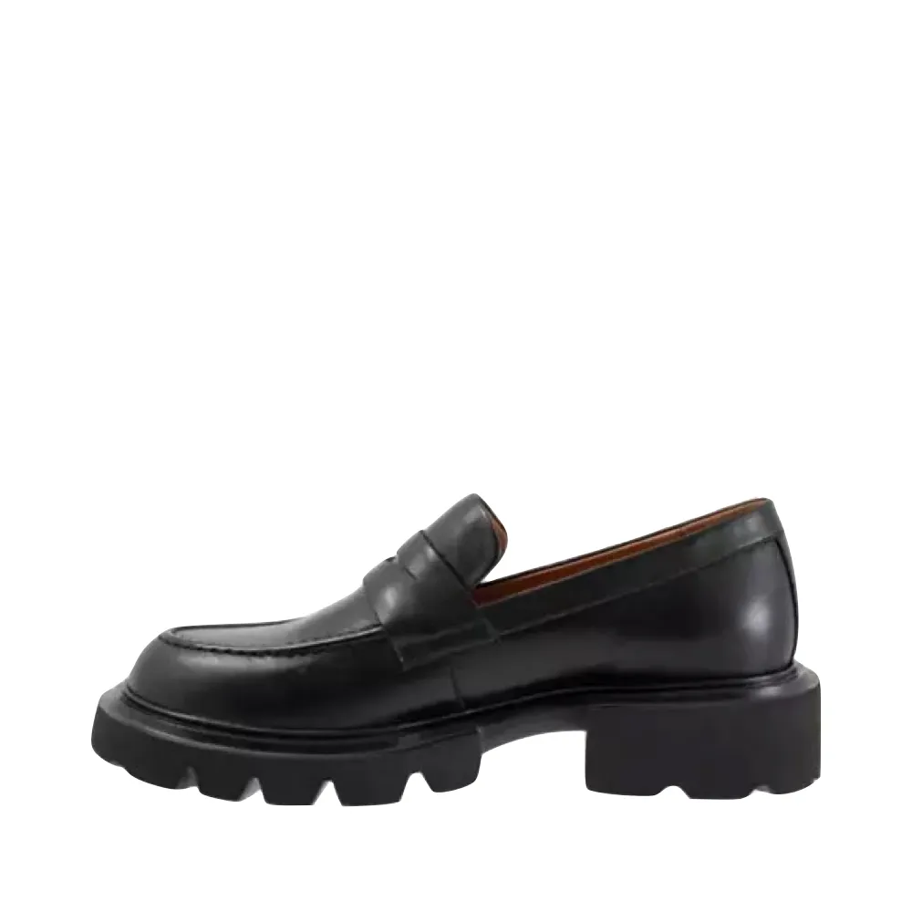 EOS Footwear Women's Ade Penny Leather Loafer in Black