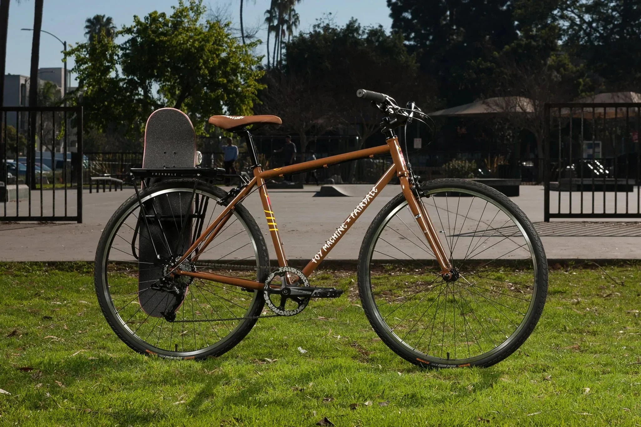 Fairdale x Toy Machine Lookfar Complete Cruiser Bike - Limited Edition Gloss Brown