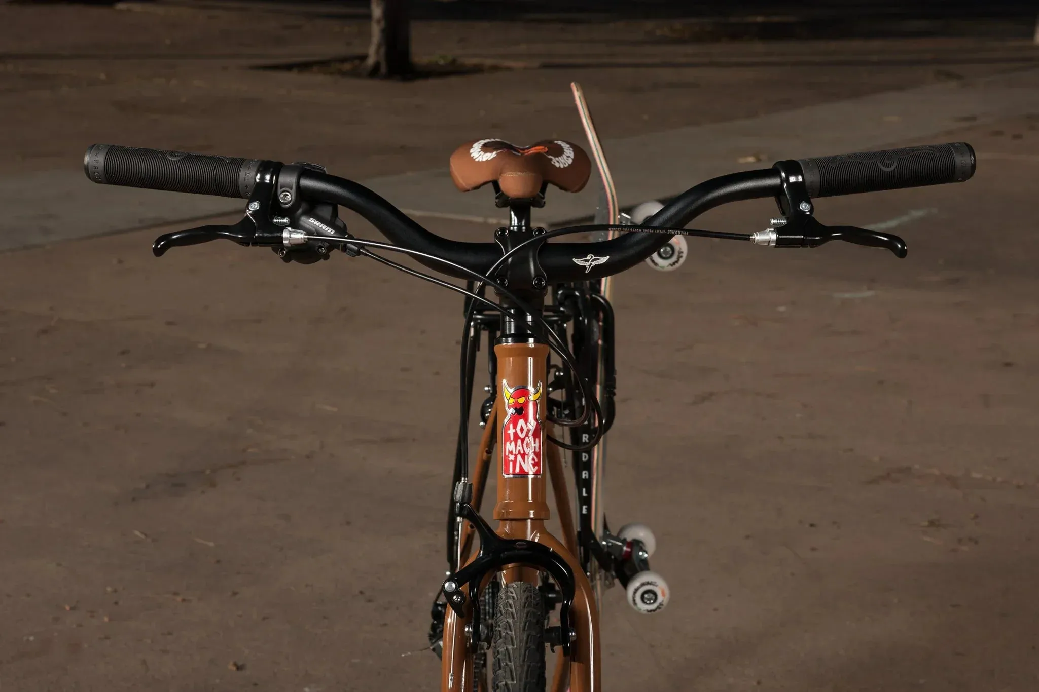 Fairdale x Toy Machine Lookfar Complete Cruiser Bike - Limited Edition Gloss Brown