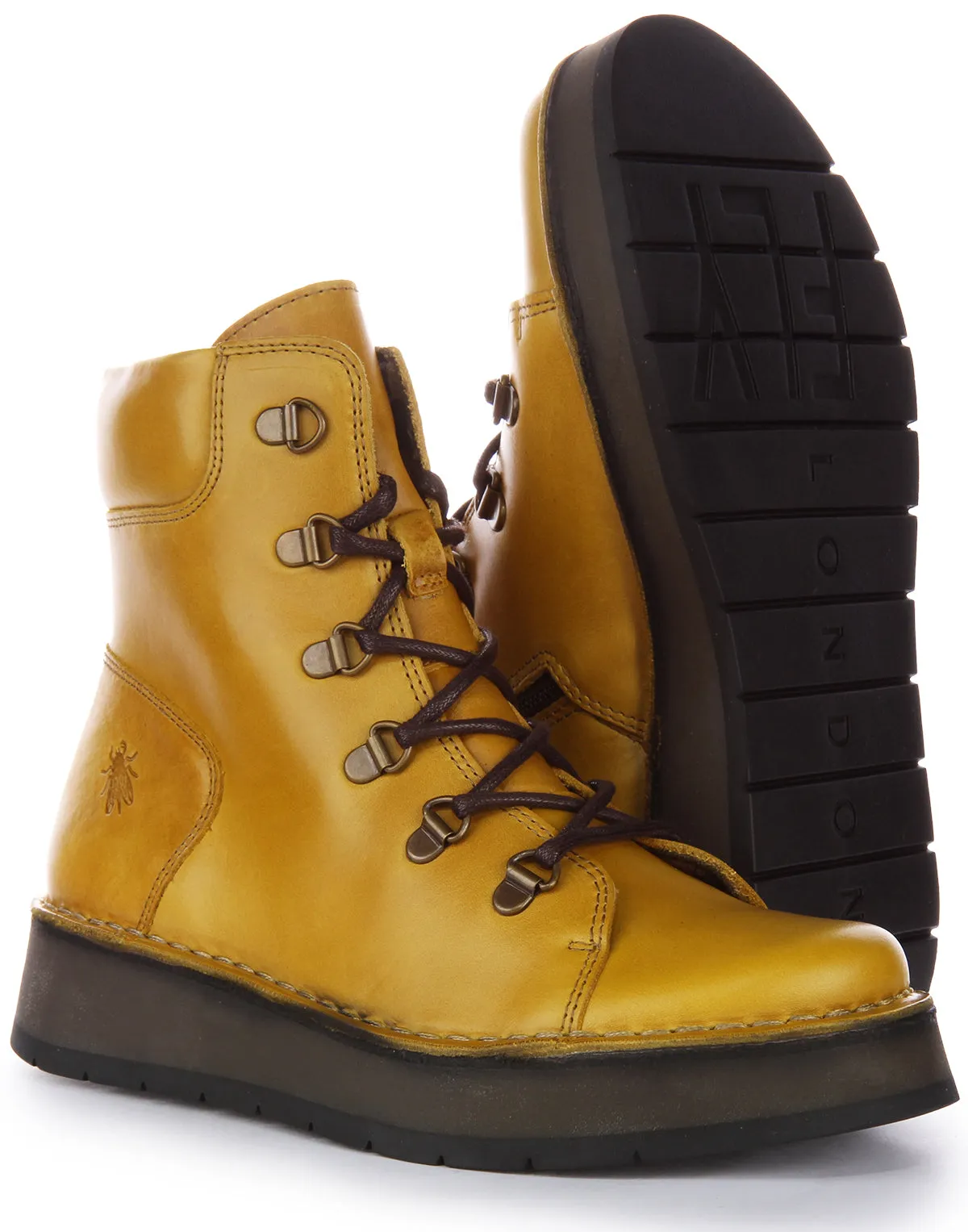 Fly London Roxy094 In Mustard For Women