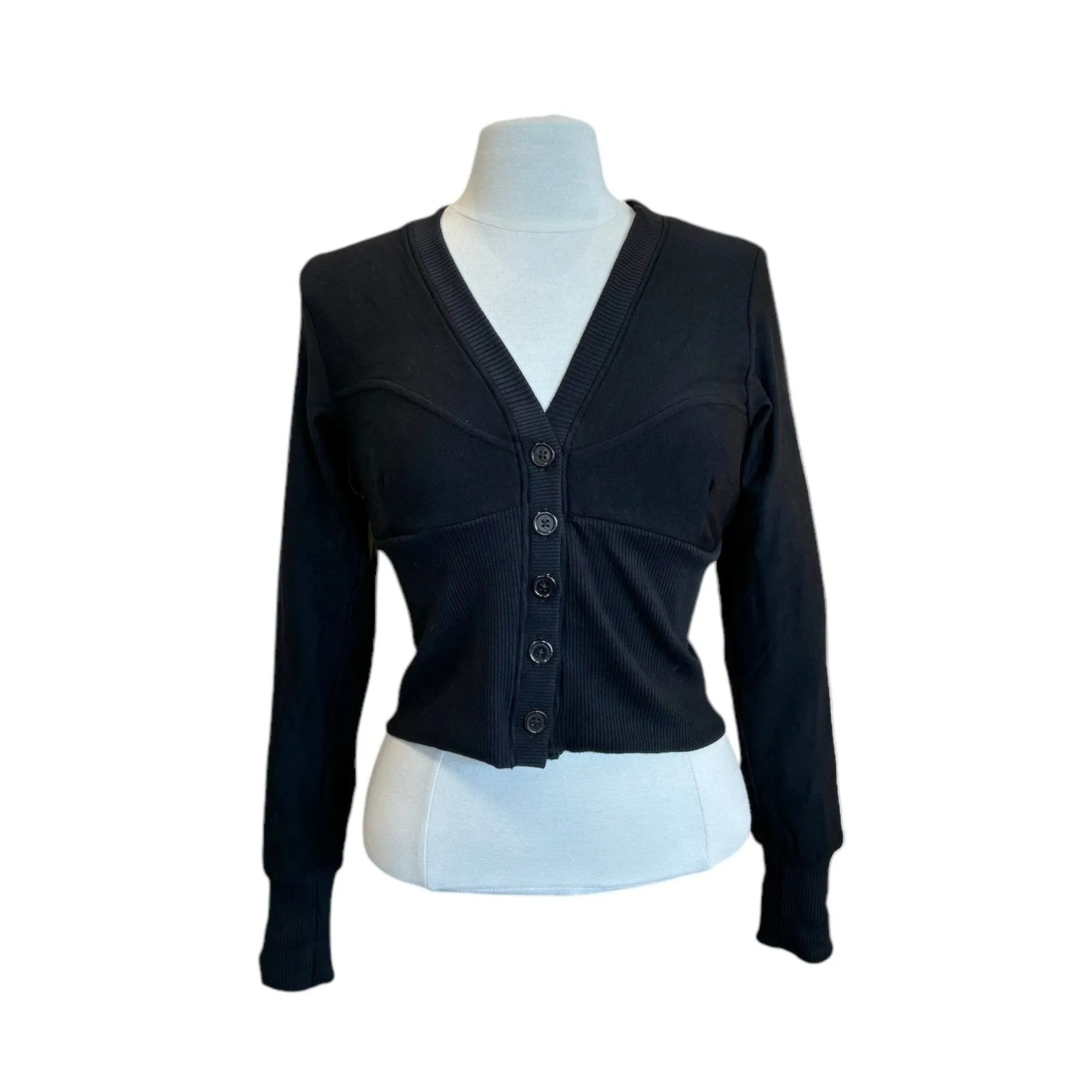 FRANCESCO CROP BUSTIER CARDIGAN