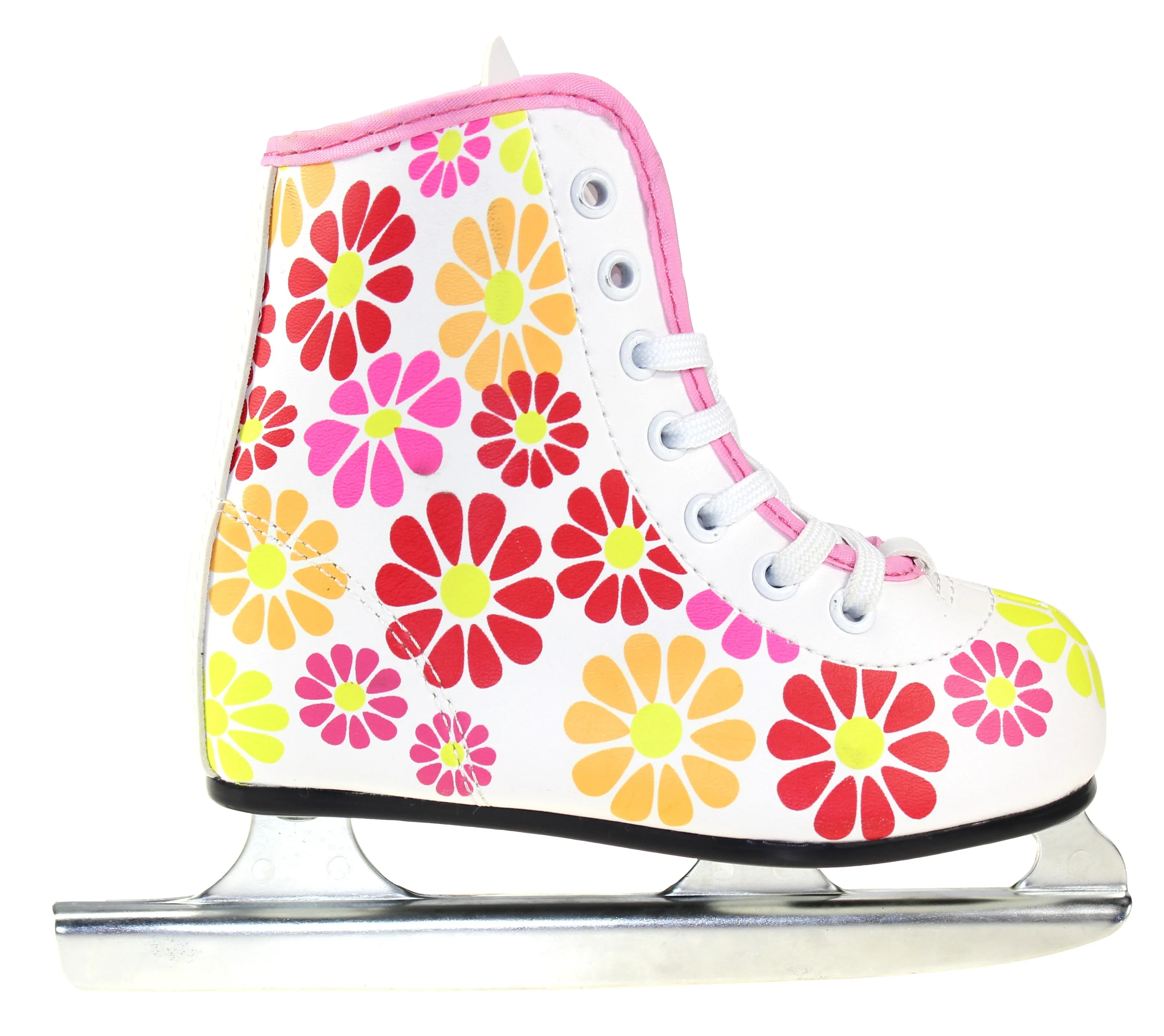 Girls Flower Power Double Runner Ice Skate