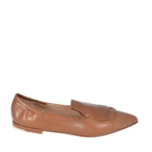 Grace Caramel Leather Loafers