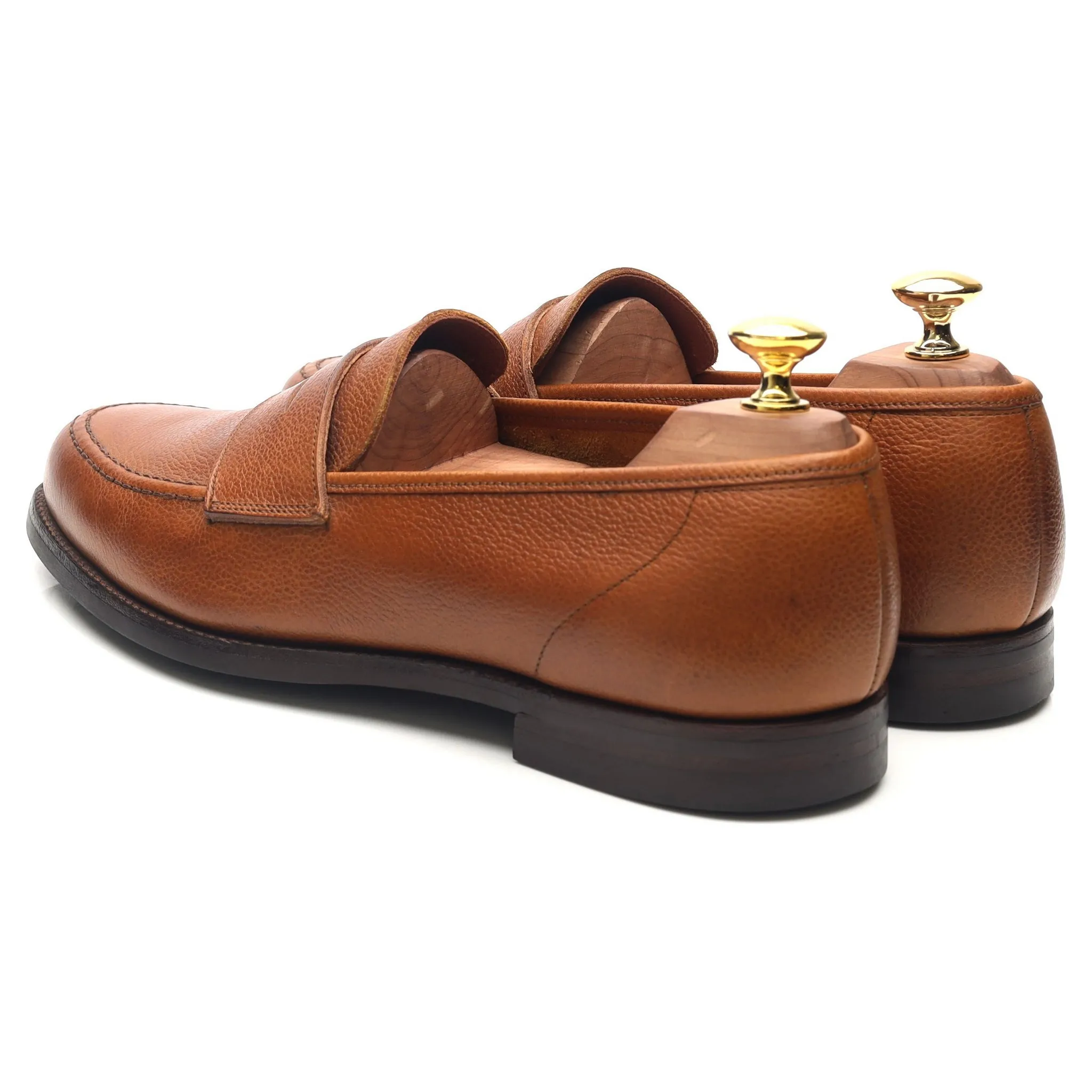 'Harvard 2' Tan Brown Leather Loafers UK 8 E