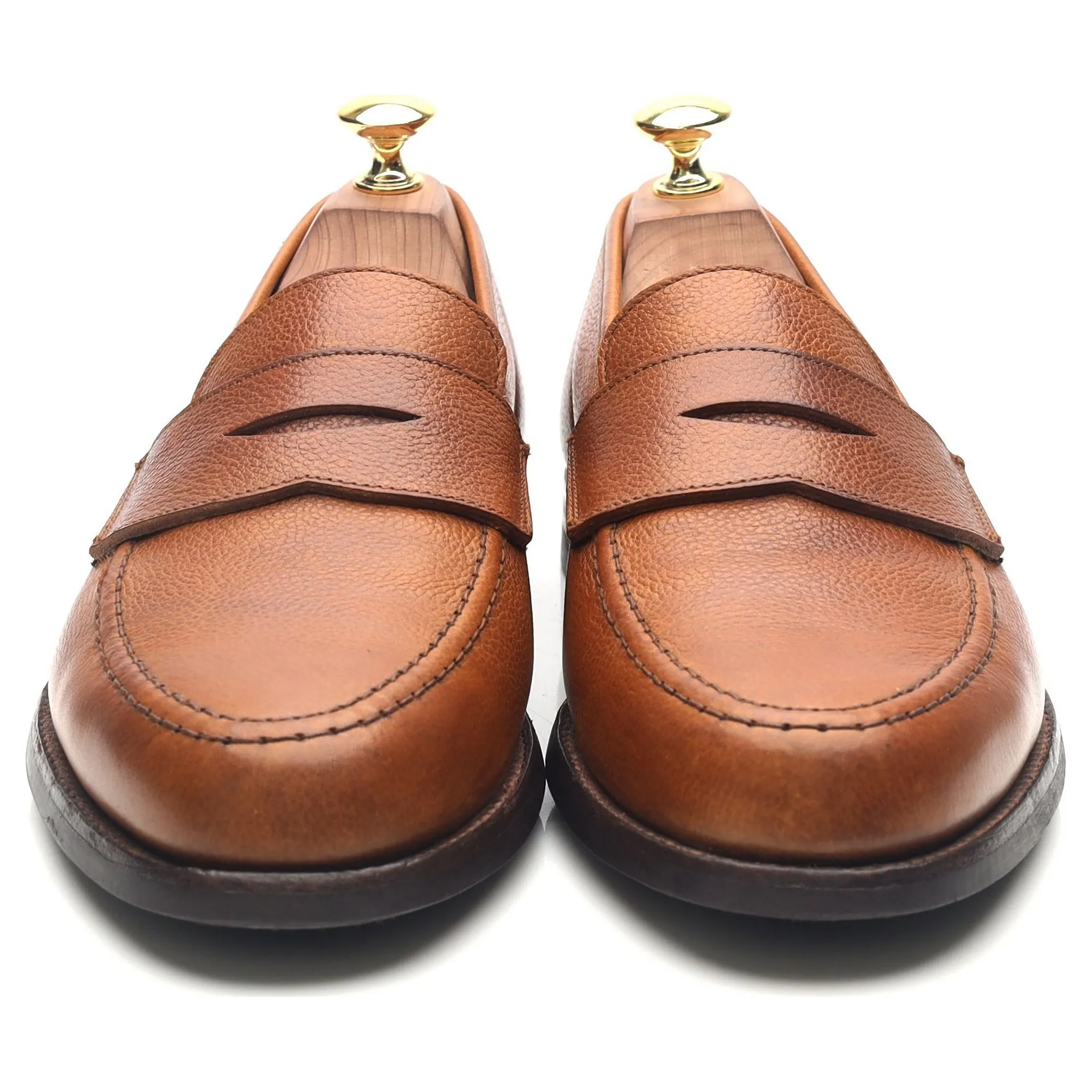 'Harvard 2' Tan Brown Leather Loafers UK 8 E