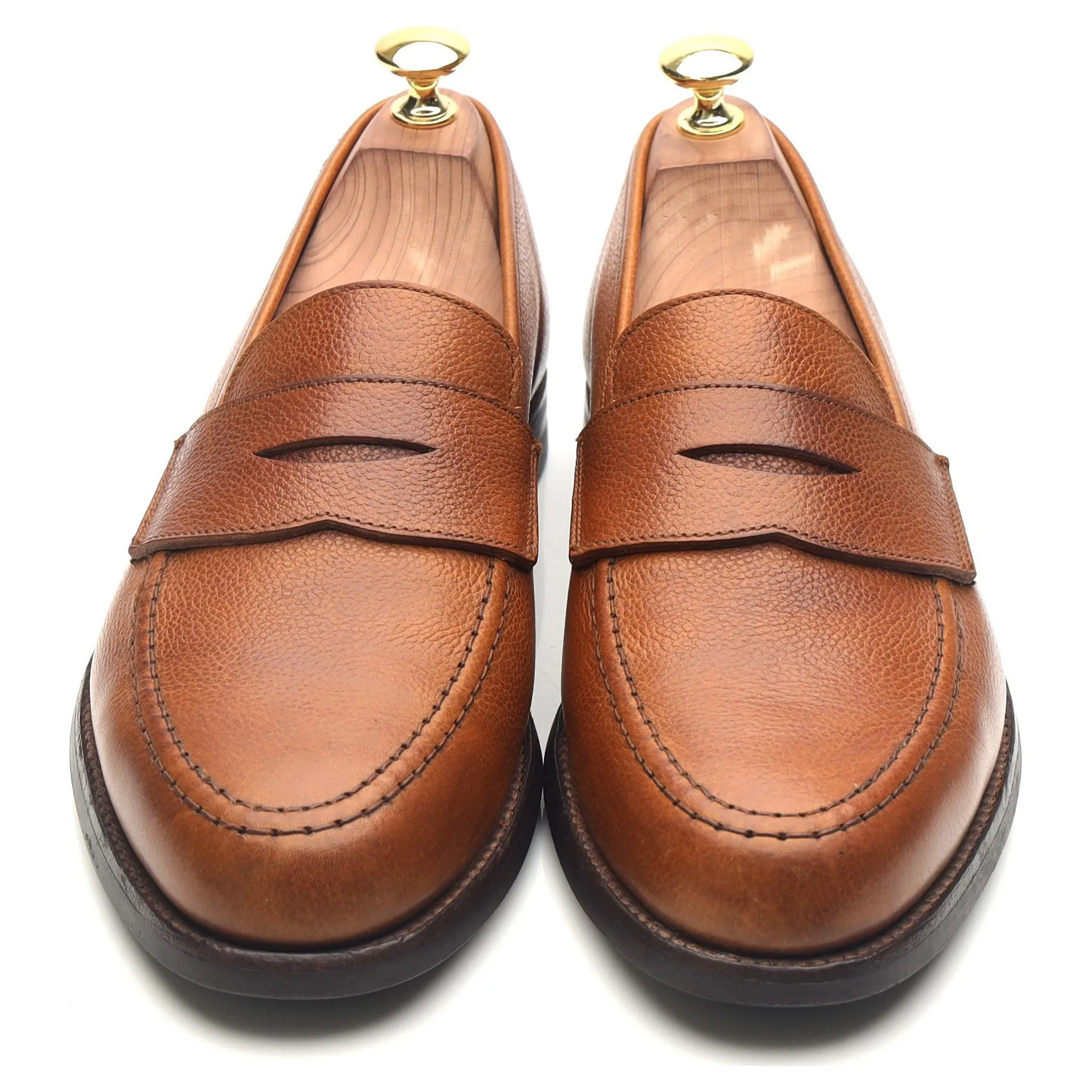 'Harvard 2' Tan Brown Leather Loafers UK 8 E