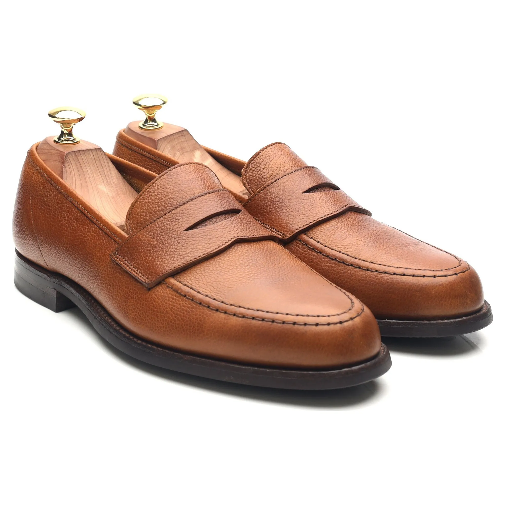 'Harvard 2' Tan Brown Leather Loafers UK 8 E