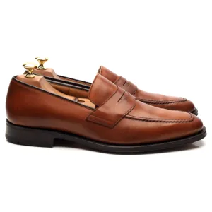 'Hertford' Tan Brown Leather Loafers UK 9 F