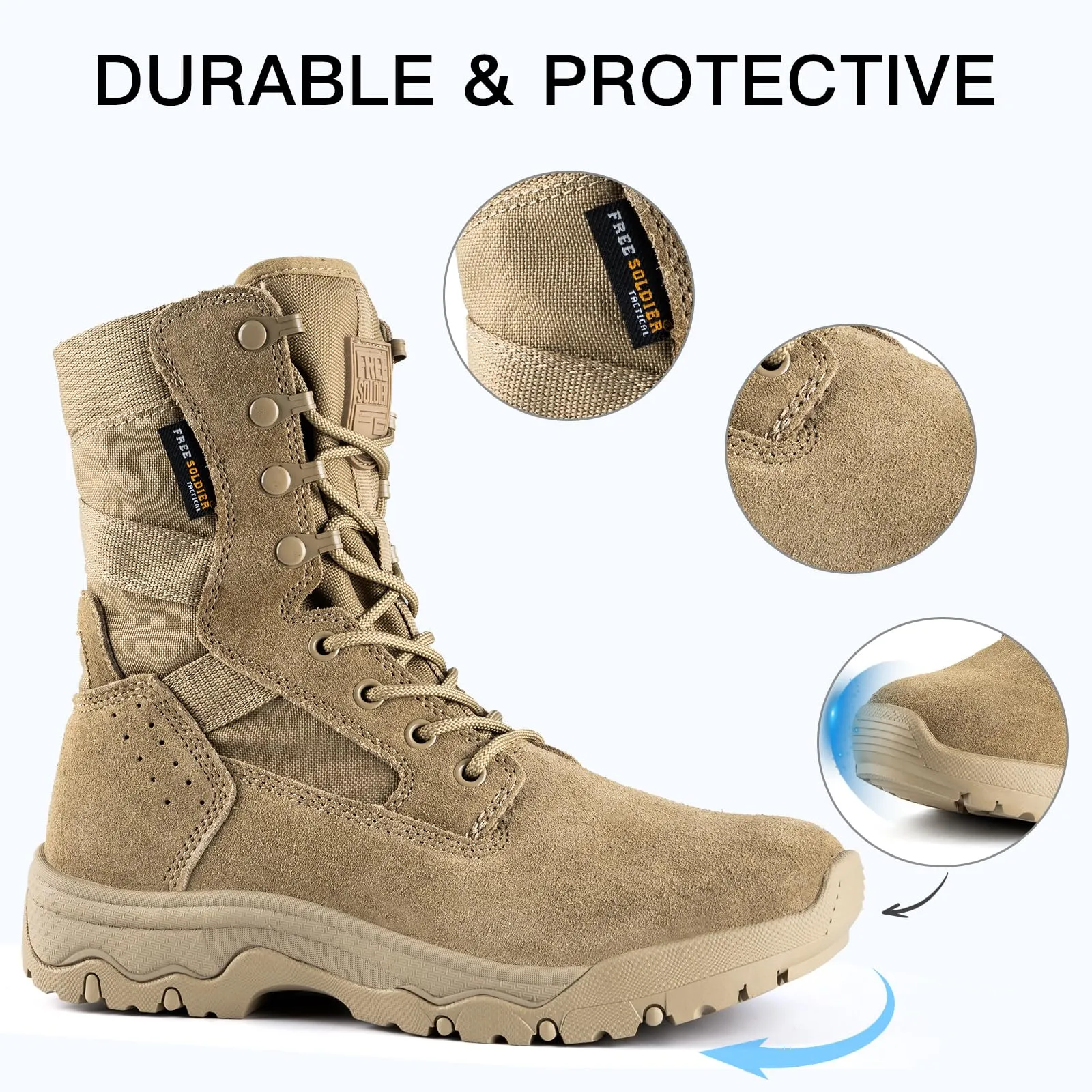 HOPPER 8" Women’s Military Ultra Lightweight Tactical Boots