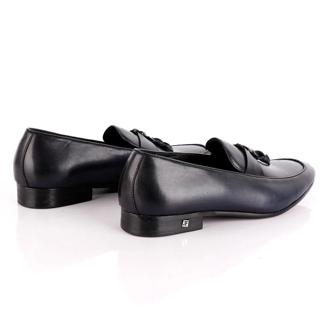 John Foster All round NavyBlue Leather Tassel Loafer