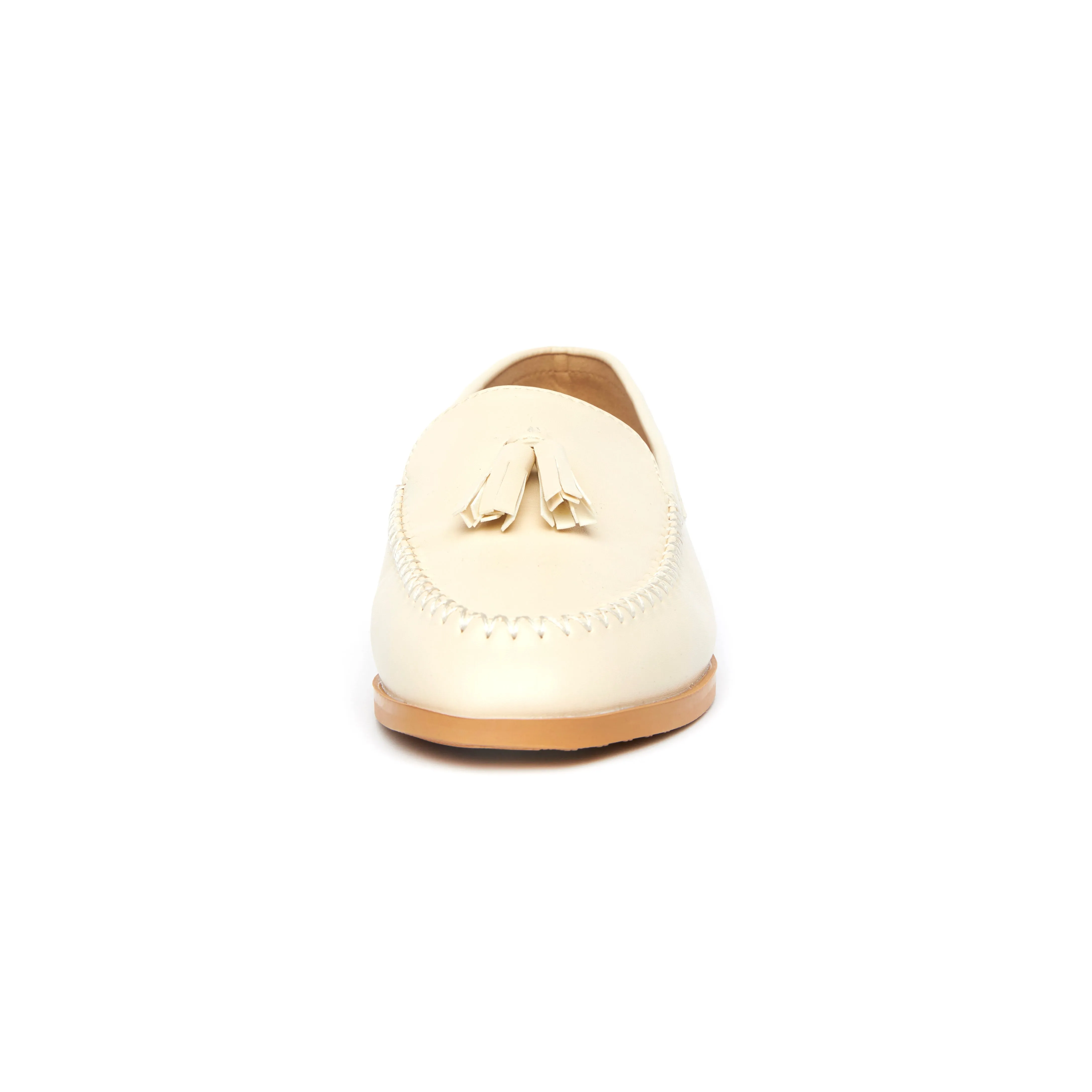 Kath Tassel Loafers - Beige ( BEI )