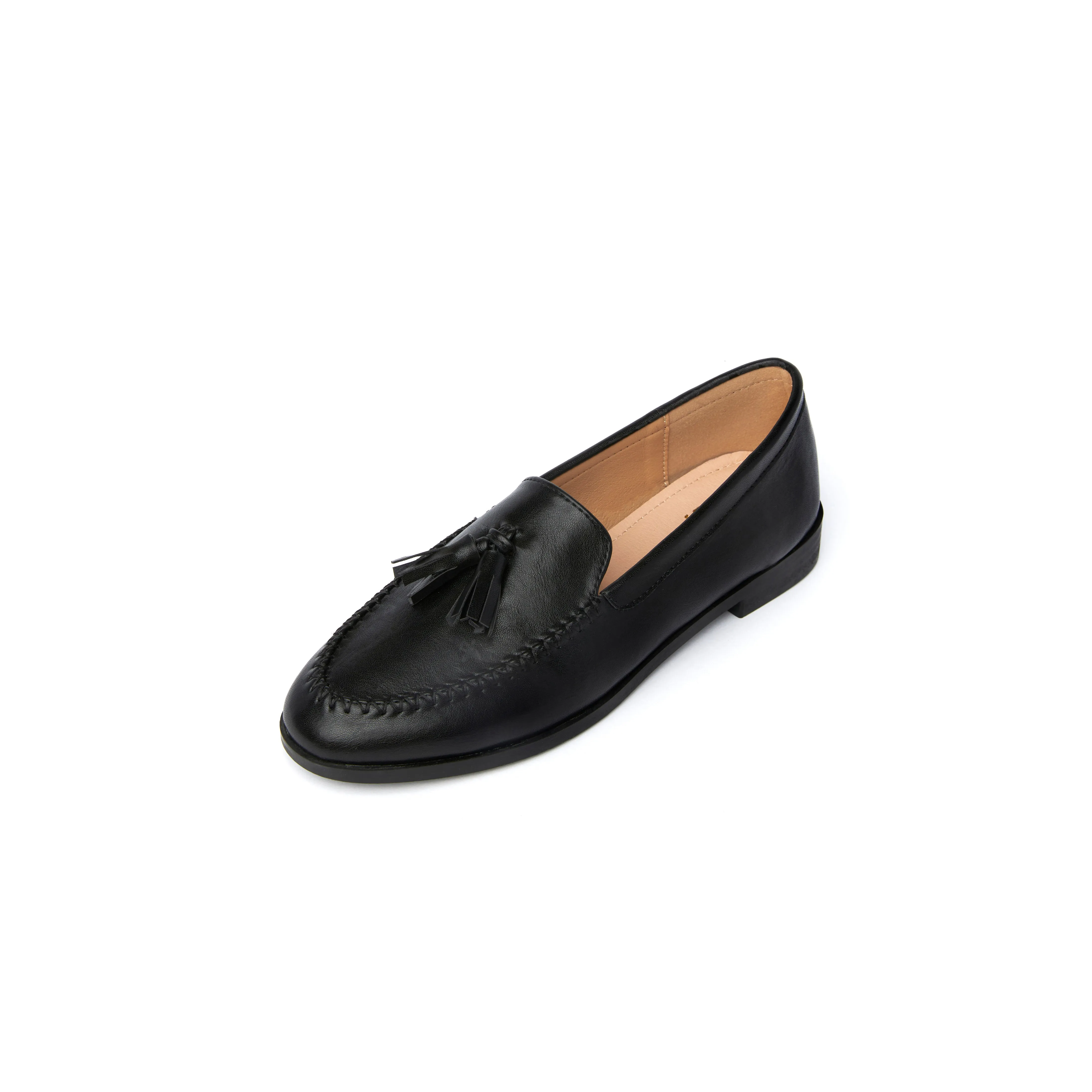 Kath Tassel Loafers - Black ( BLK )