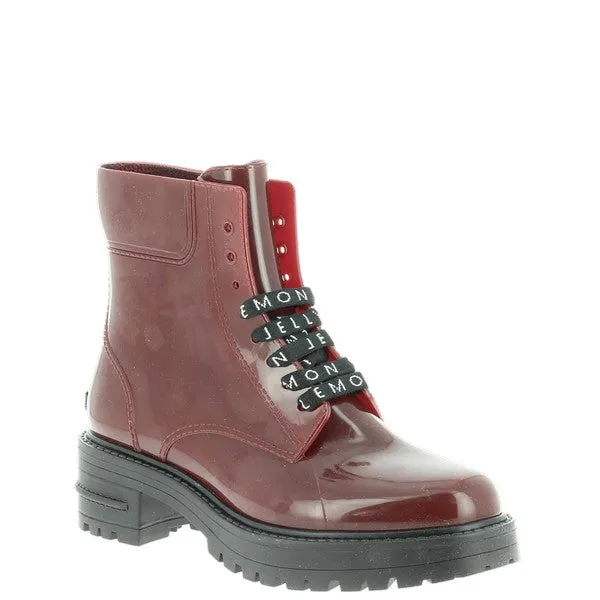 Lemon Jelly Cailyn Burgundy Combat Boot