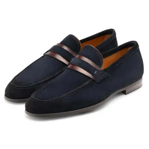 Magnanni Daniel Strap Loafer Navy