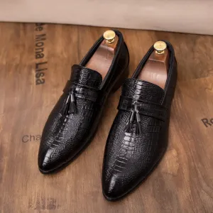 Men's Formal Shoes - Soft Leather Loafers - TSS345