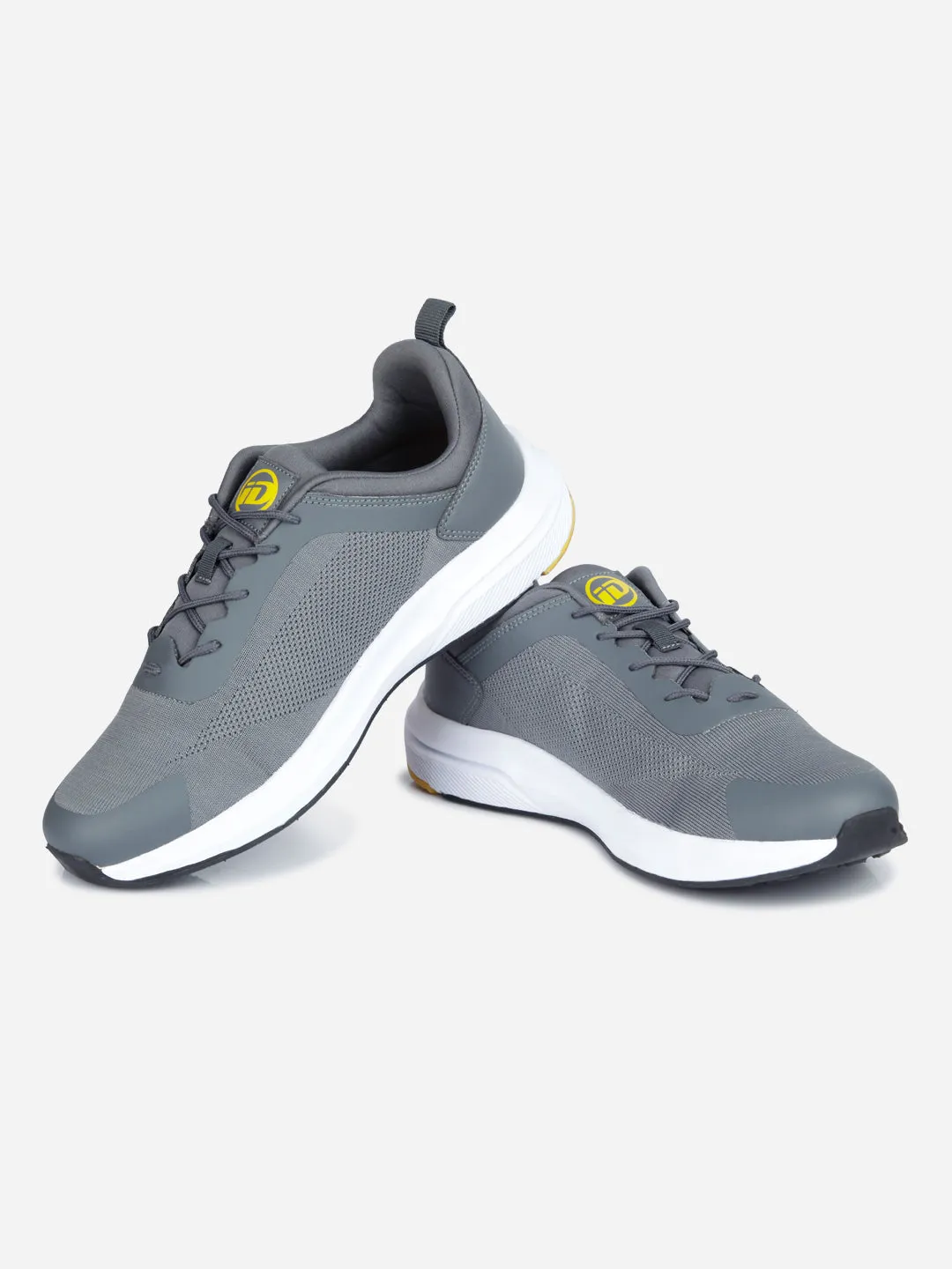 Men's Grey Lace Up Sneaker (ID7519)