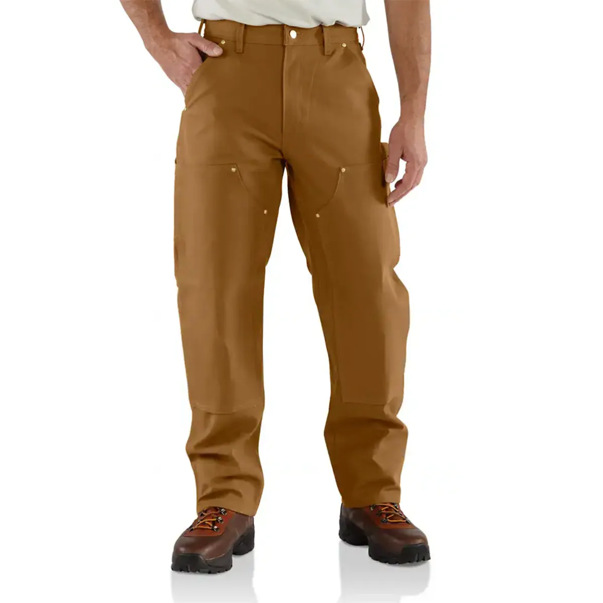 Men's Loose Fit Firm Duck Double-Front Utility Work Pant 106679