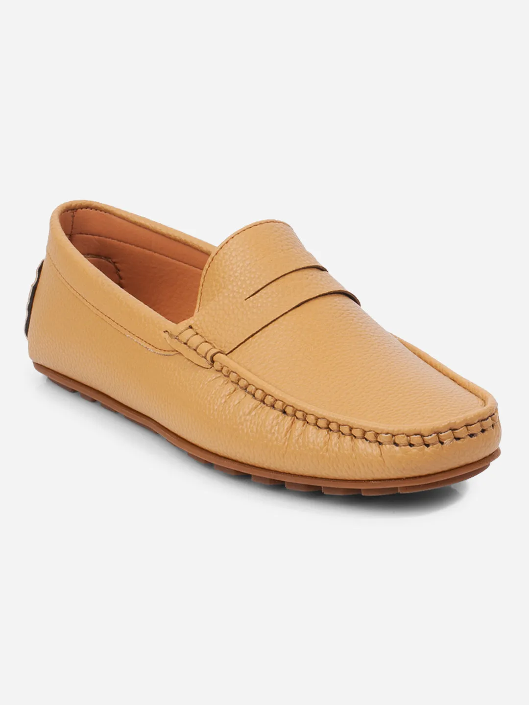 Men's Mustard Moc Toe Casual Loafer (IX4110)