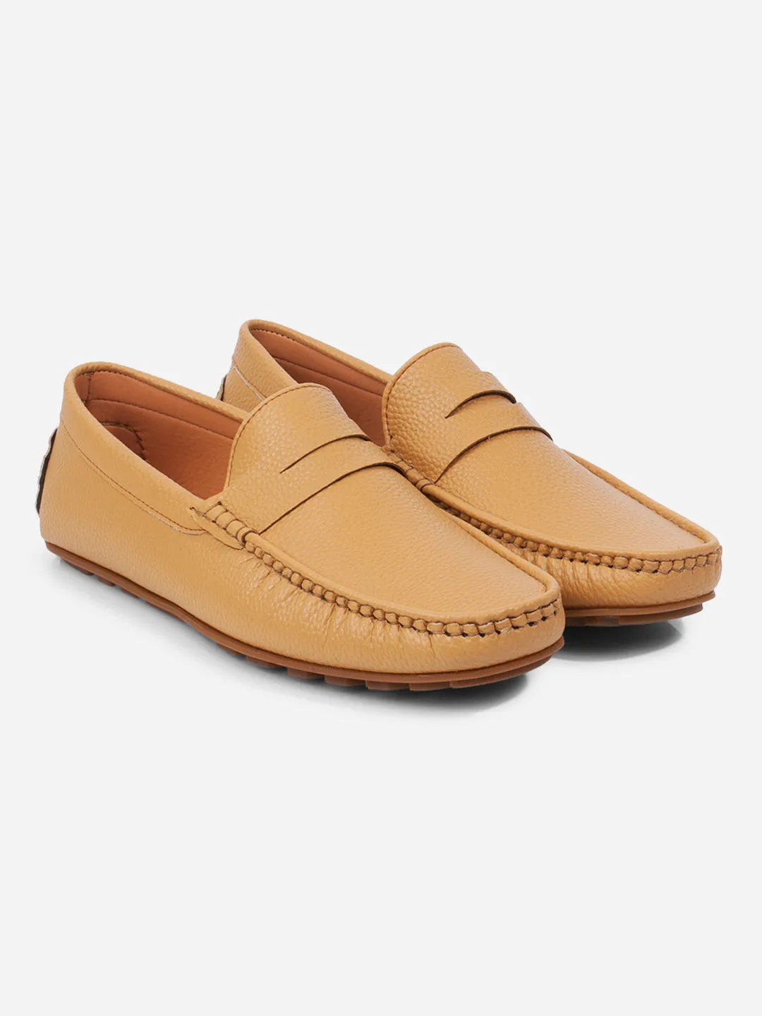 Men's Mustard Moc Toe Casual Loafer (IX4110)