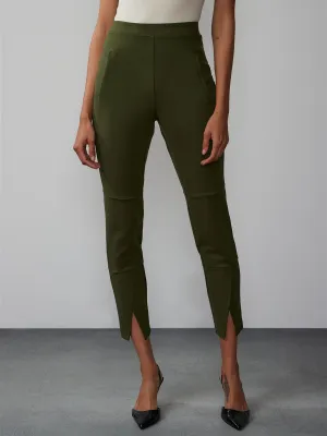 Moto Paneled Slit Pant