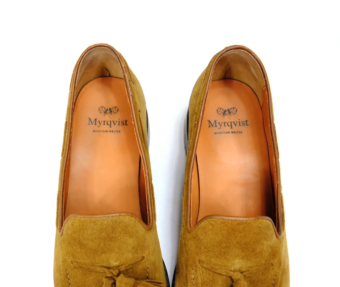 Myrqvist - Light Brown Suede Tassel Loafer UK 11 / EU 45