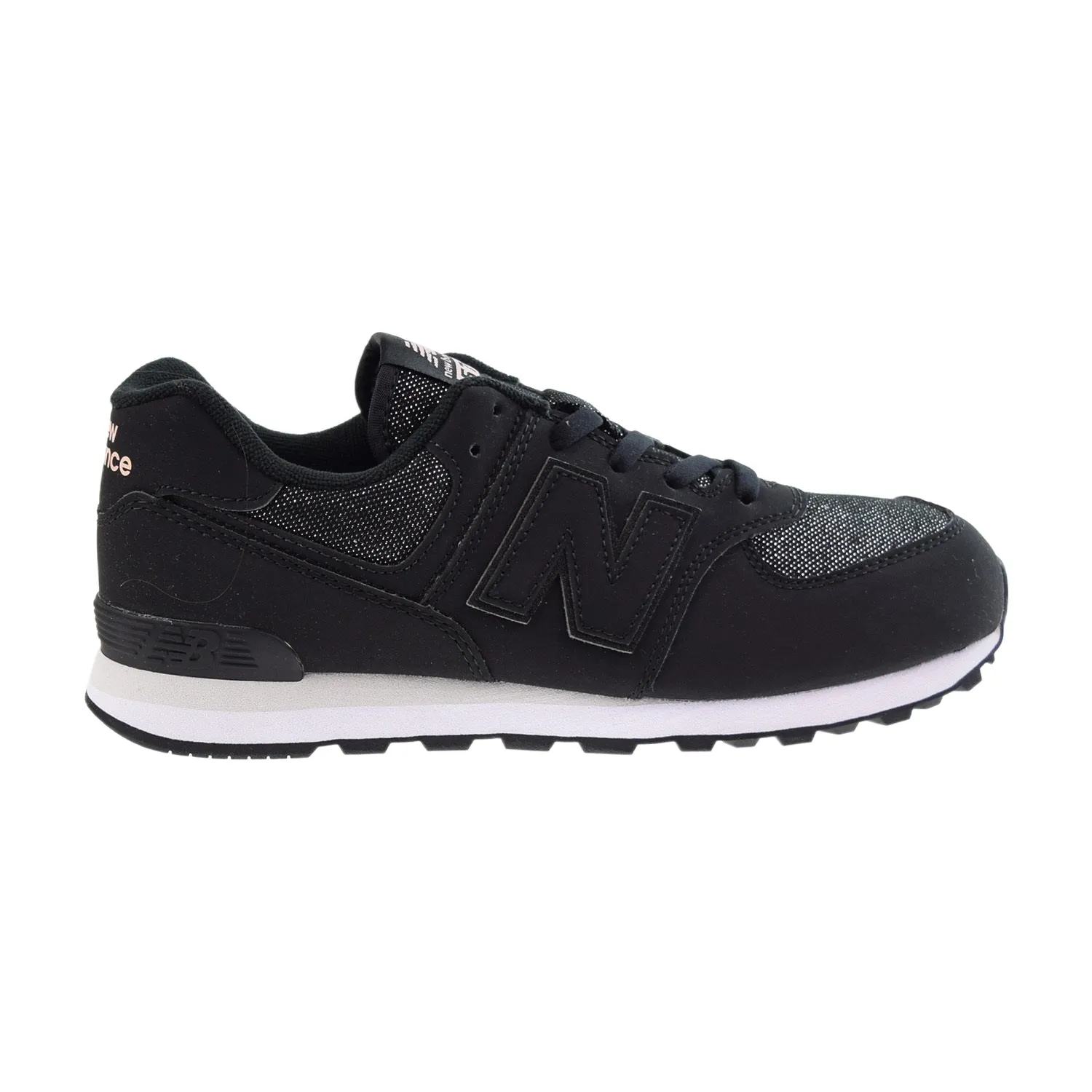 New Balance 574 Big Kids' Shoes Metallic Black