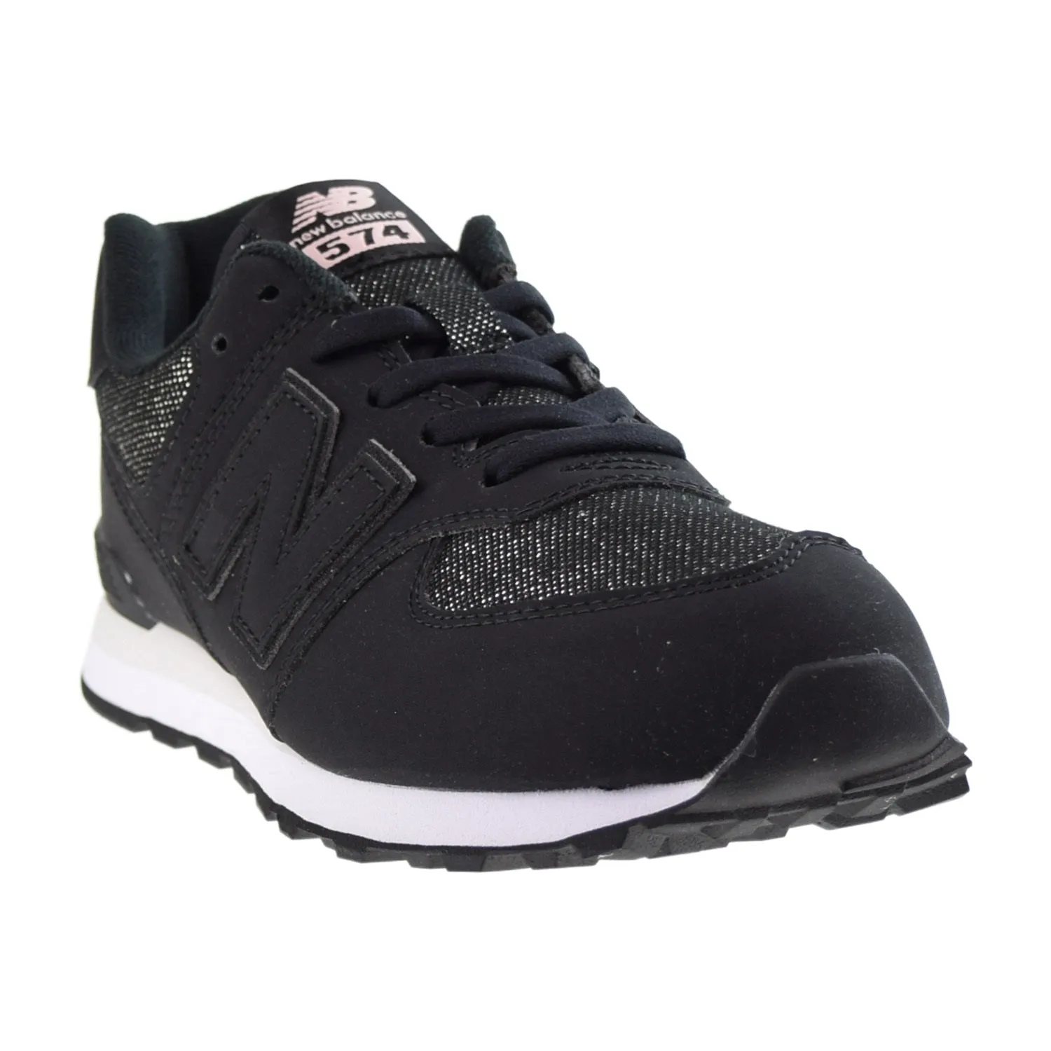 New Balance 574 Big Kids' Shoes Metallic Black