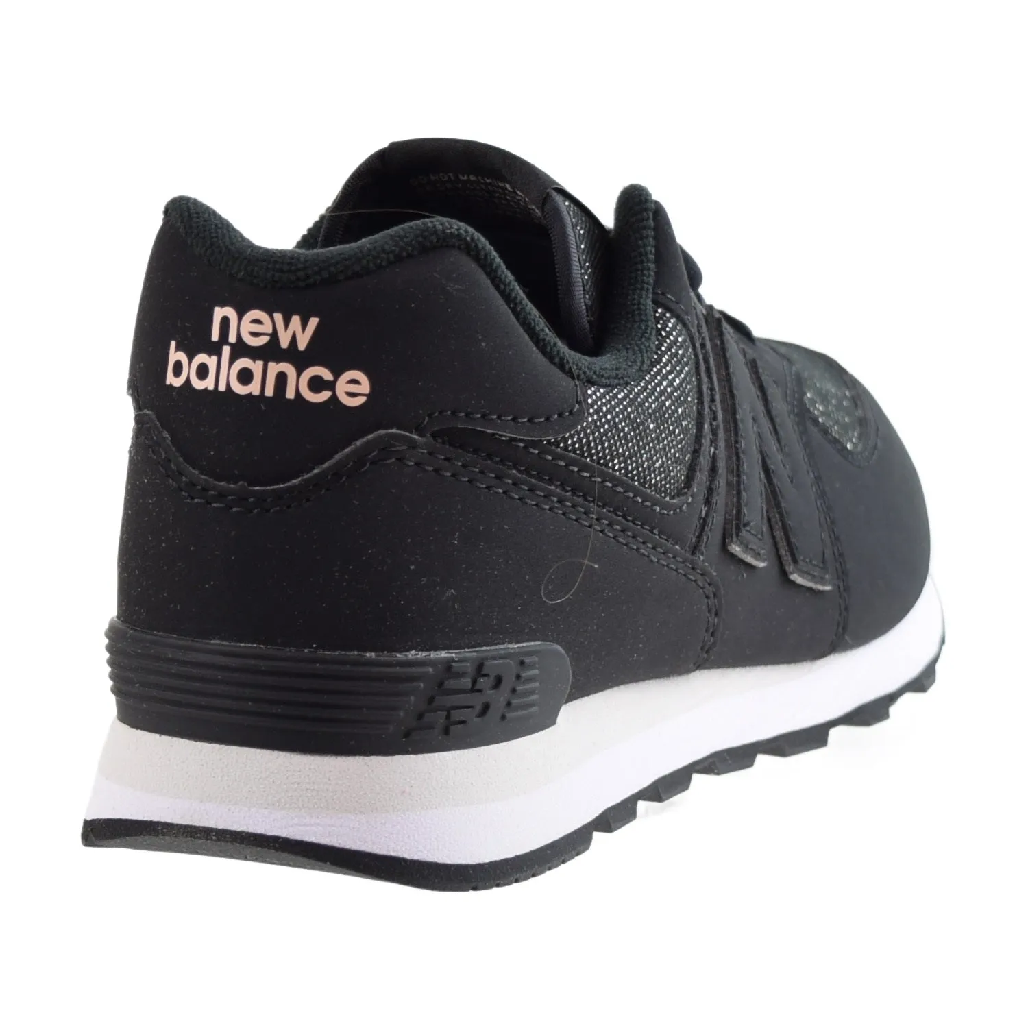 New Balance 574 Big Kids' Shoes Metallic Black