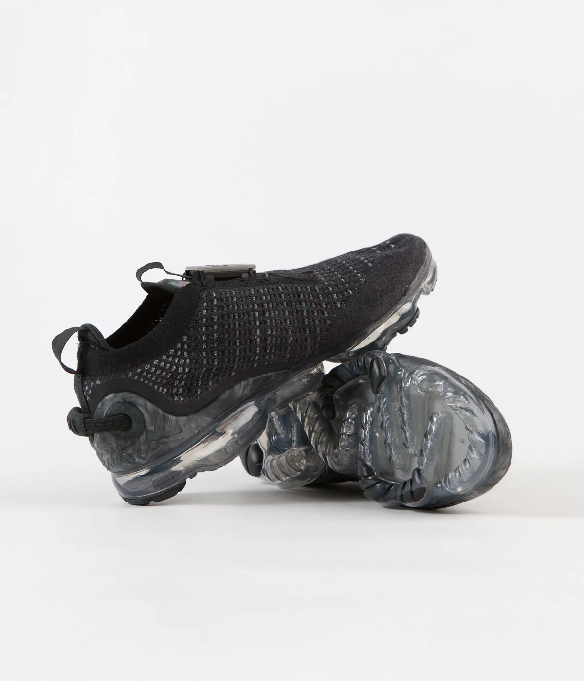 Nike Air Vapormax 2020 Flyknit Shoes - Black / Dark Grey - Black