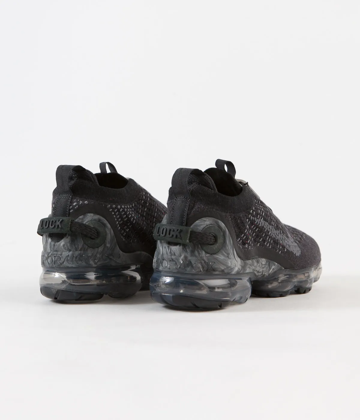 Nike Air Vapormax 2020 Flyknit Shoes - Black / Dark Grey - Black