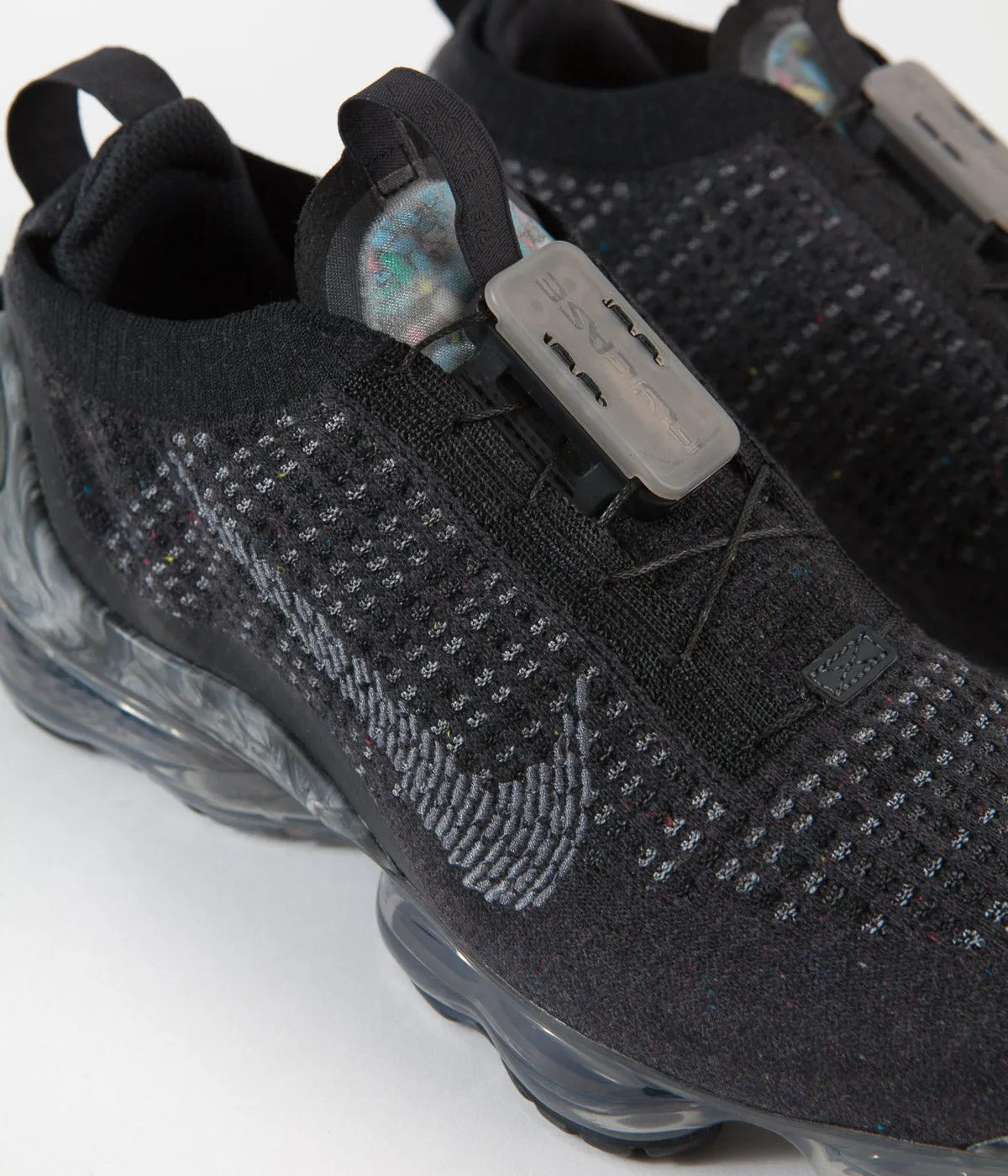 Nike Air Vapormax 2020 Flyknit Shoes - Black / Dark Grey - Black