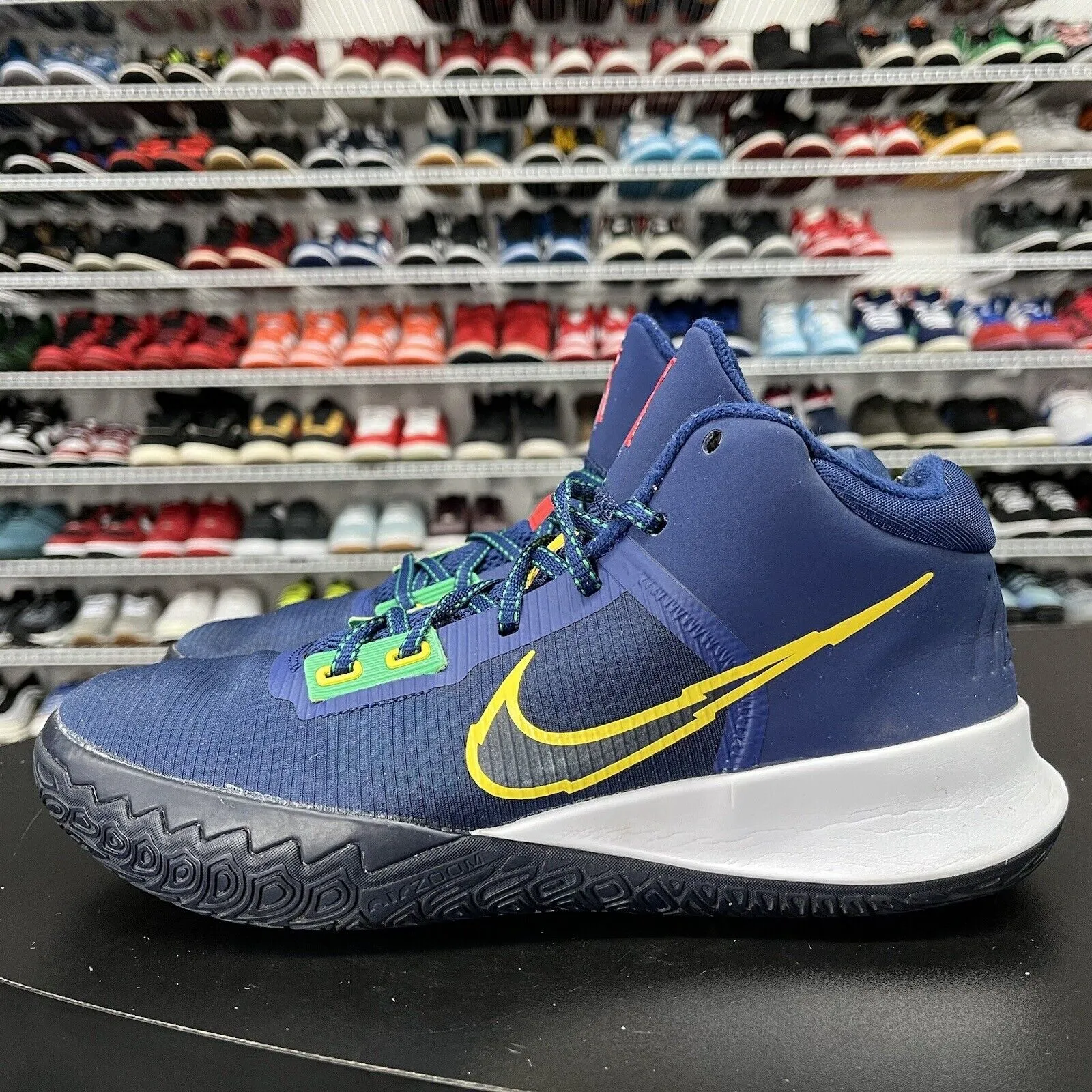 Nike Kyrie Flytrap 4 Blue Void Yellow Basketball Shoes CT1972-400 Men's Size 9