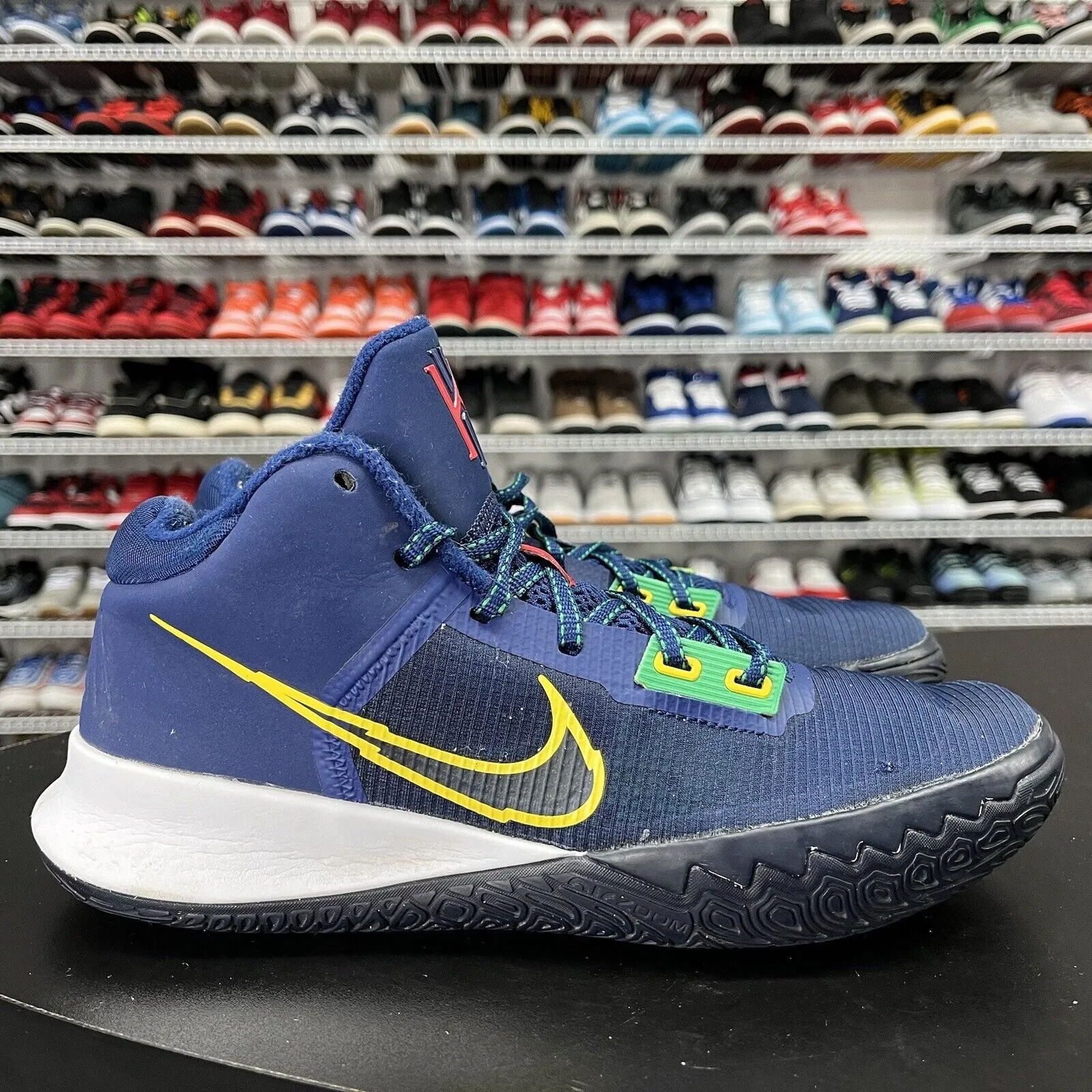 Nike Kyrie Flytrap 4 Blue Void Yellow Basketball Shoes CT1972-400 Men's Size 9