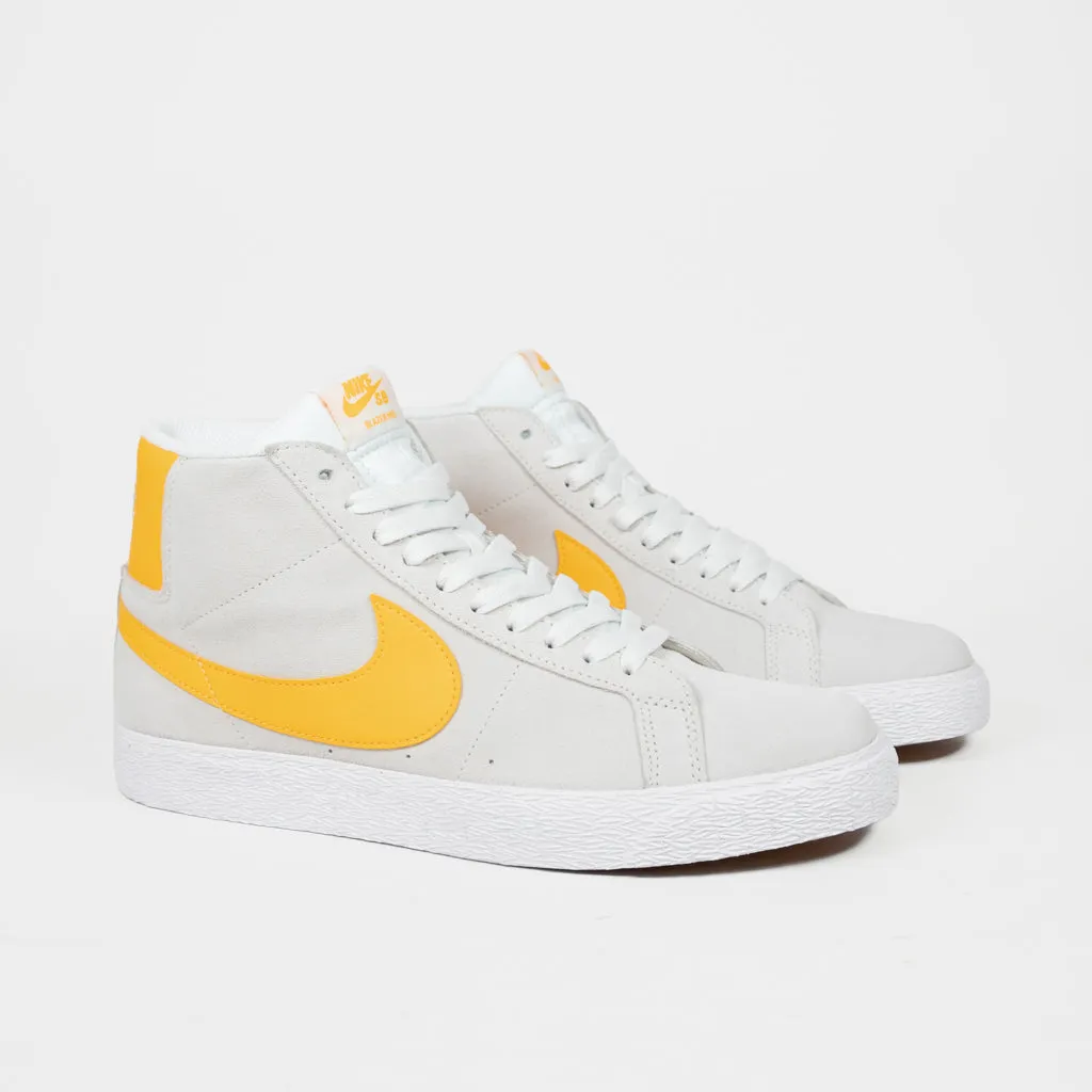 Nike SB - Blazer Mid Shoes - Summit White / Laser Yellow