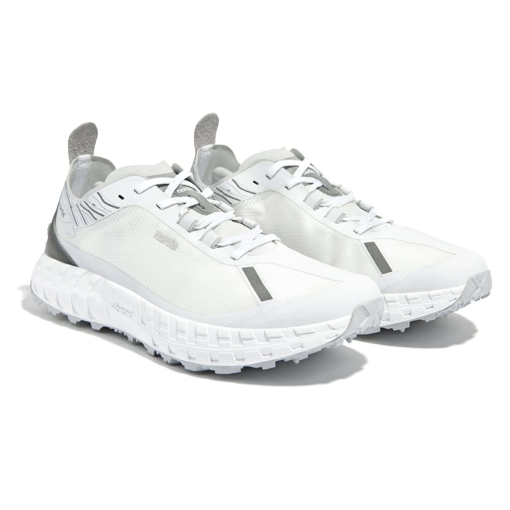 norda Men's 001 Trail Running Shoes White / Grey